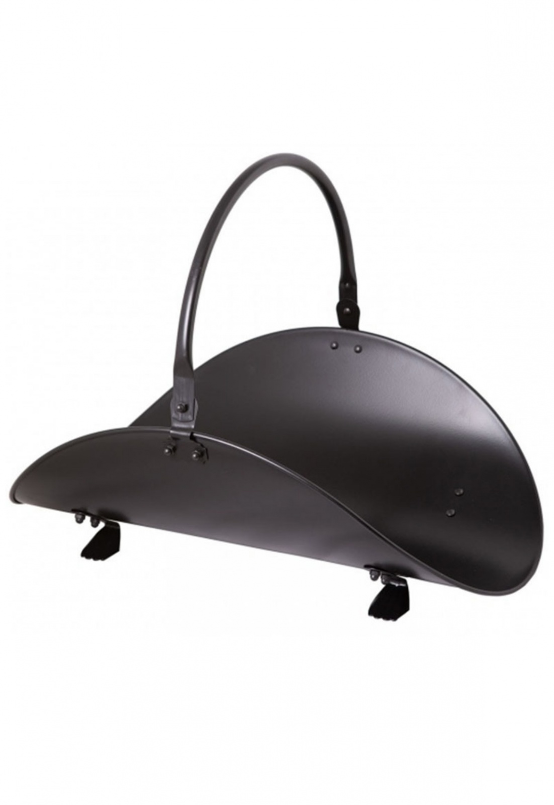 Дровница переноска для камина/печи из металла 10000BK для дачи и частного дома