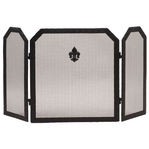 Экран  для камина черный, с эмблемой C3850BК