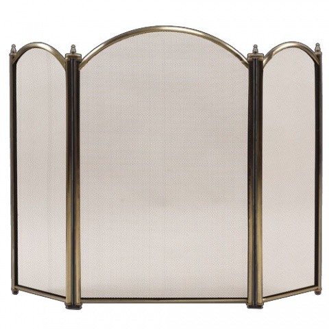 Экран для камина 3 створки, бронза C03026AB