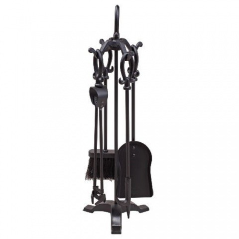 Каминный набор 4 предмета, аксессуары для камина15016BK