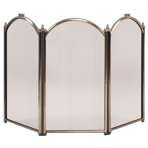 Экран для камина бронза, 3 створки S03011АB