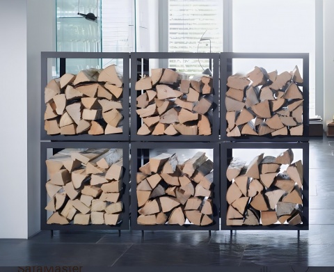 Дровница лофт для улицы