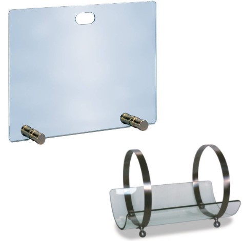 Набор для камина с дровницей и экраном Стекло (10.212/50.492 )