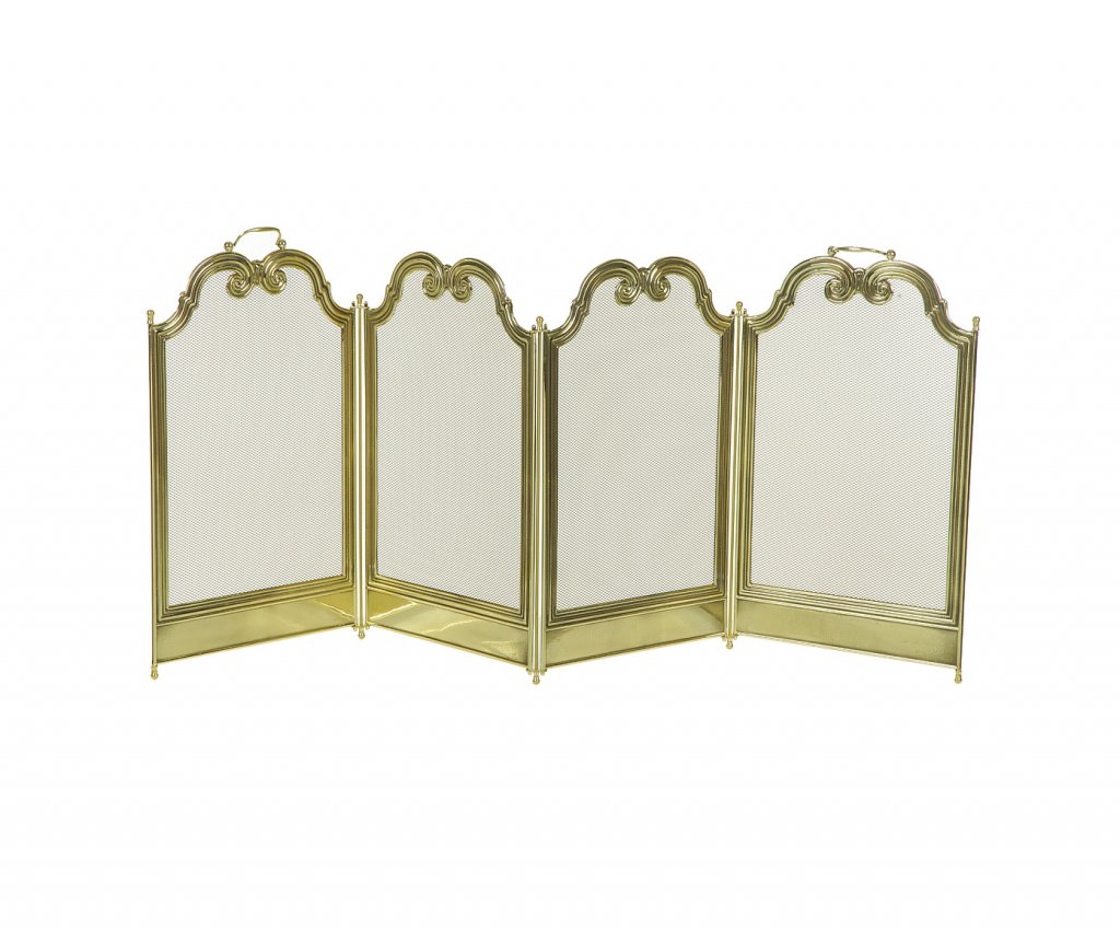 Защитный декоративный экран для камина F-099.01 Италия, латунь