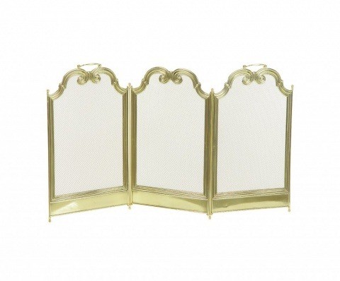 Защитный экран для камина стекло F-100.0, Италия, латунь