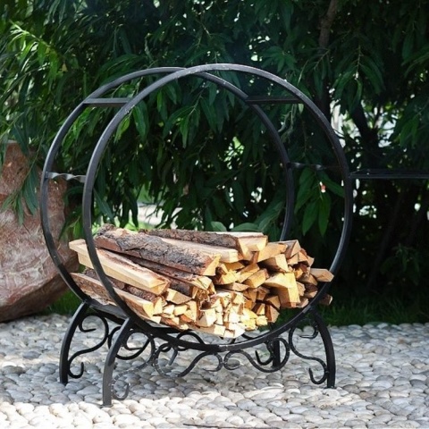 Дровница для бани, камина кованая из металла  SafaMaster D5082