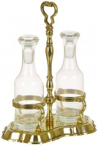 Бутылочки для масла и уксуса на подставке 00556