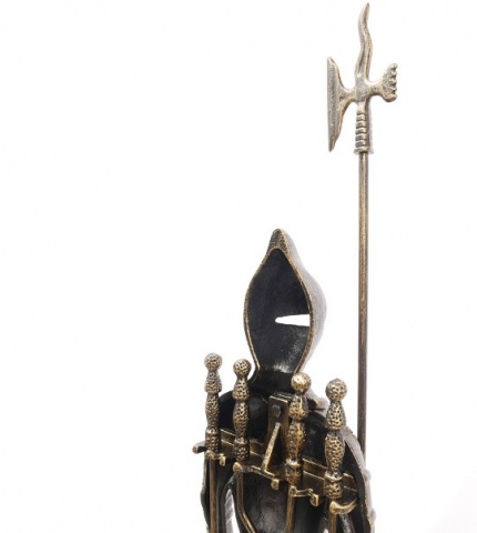 Каминный набор "Рыцарь большой с аксессуарами для камина" D98051AB, 4 предмета, 110 см, античная бронза