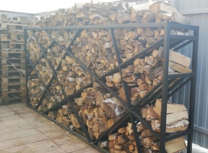 Дровник металлический для дачи уличный большой «SafaMaster 47» 