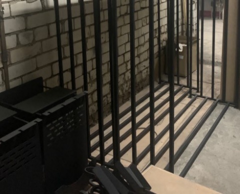 Дровник для дачи, уличный из металла с односкатной крышей пристенный Safamaster 69-2