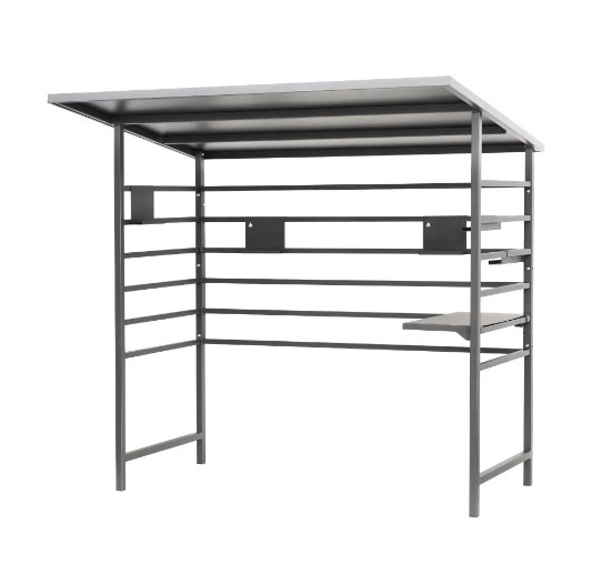 Навес для мангала/гриля из металла (мангальная зона GZ-02) для дачи, частного дома