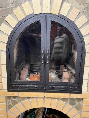 дверца с термостеклом для печи/камина купить в Москве под заказ заказ