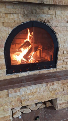 дверца с термостеклом для печи/камина купить в Москве под заказ заказ