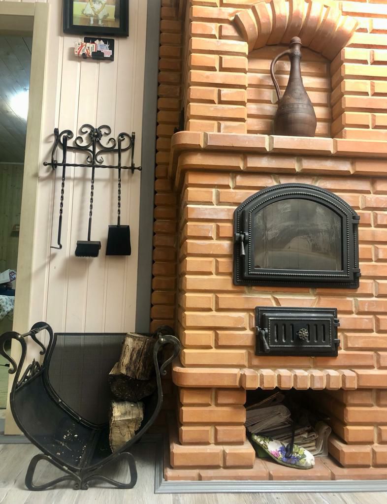 Дверца для печи или камина с огнеупорным стеклом кованая, зольный ящик +аксессуары для печи