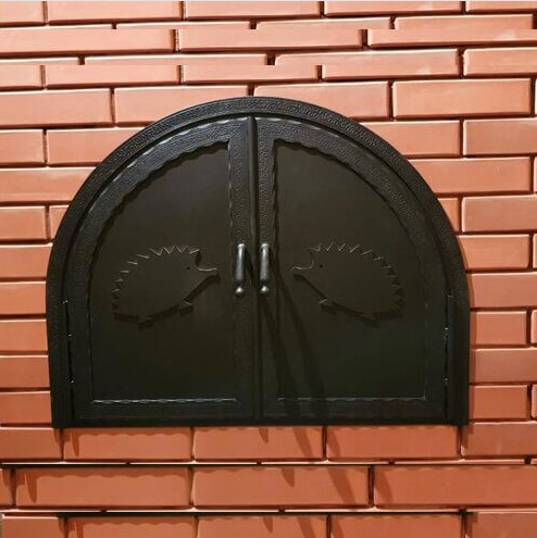 Топочная дверка для печи кованая по индивидуальным размерам 