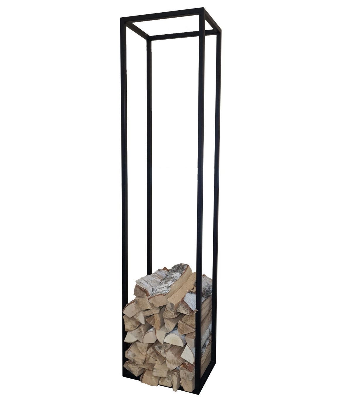 Дровница из металла для камина, бани, печи(стеллаж для дров) D771BK