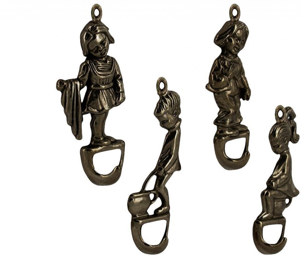 Вешалки для ванной, 4 шт 131136