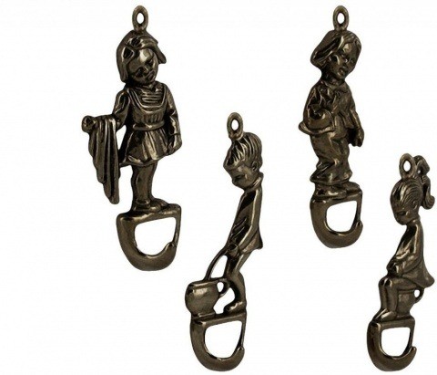 Вешалки для ванной, 4 шт 131136