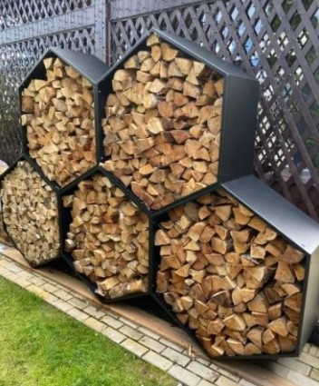 Дровник уличный соты большие для дачи/дома «SafaMaster 63» 1 сота