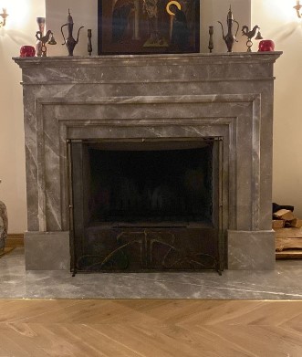 Экран кованый декоративный для камина защитный SafaMaster 6059-1