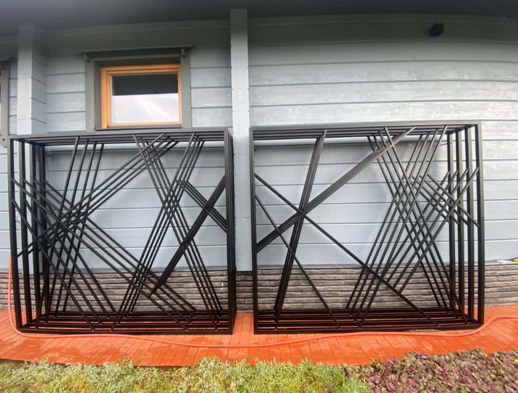 Дровники для дачи уличные комплект 2 шт(профильная труба) из металла SafaMaster 47