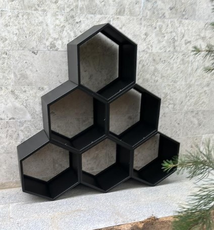 Дровник для дачи, уличный лофт для дров и щепок из металла «SafaMaster Соты» 