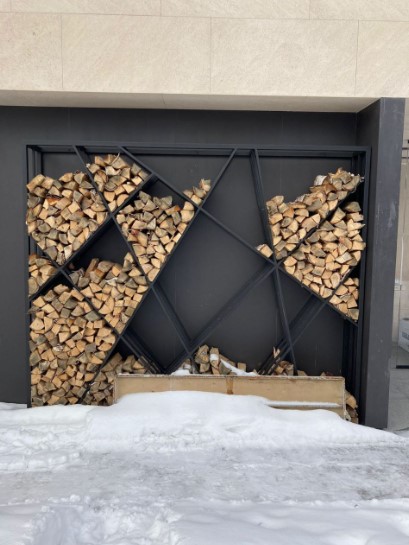 Дровник уличный из металла для дачи и частного дома Safamaster 47-1