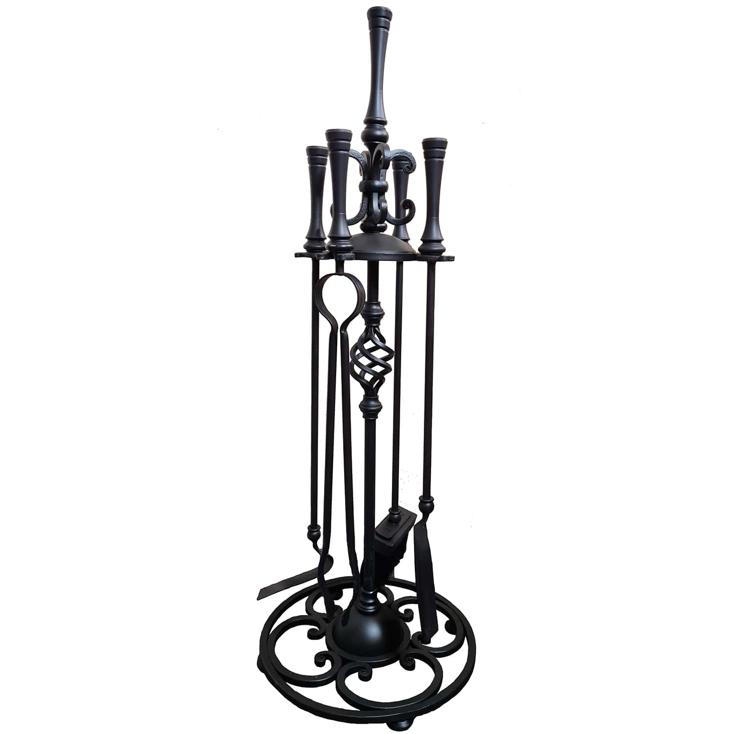 Набор для камина кованый из 4 предметов черный: SafaMaster KN700