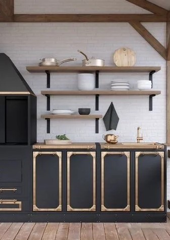 летняя кухня с мангальной зоной