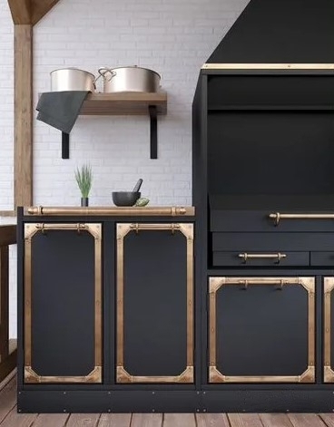 летняя кухня с мангальной зоной