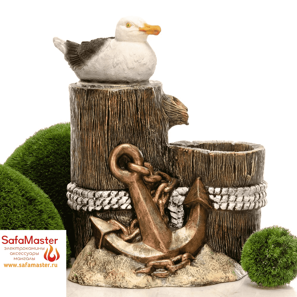 Фонтан садовый с Чайкой 