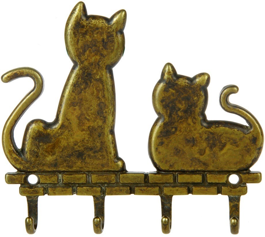Аксессуар для ванной, прихожей: крючок "2 кота" 131922