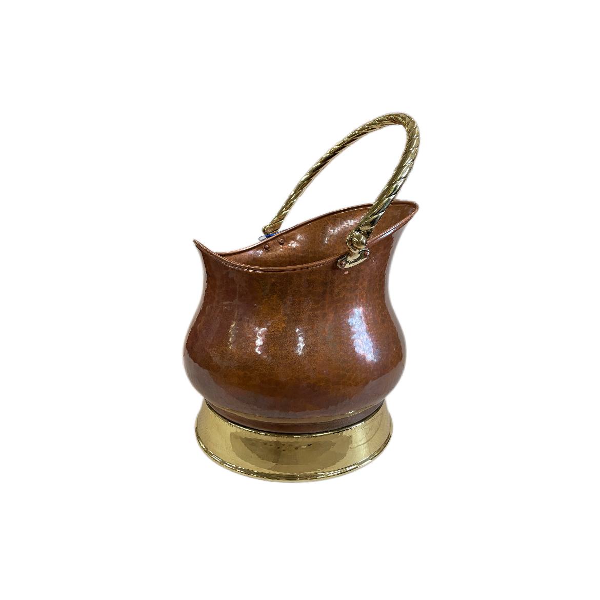 Итальянская дровница с ручкой/Газетница Латунь, Медь 