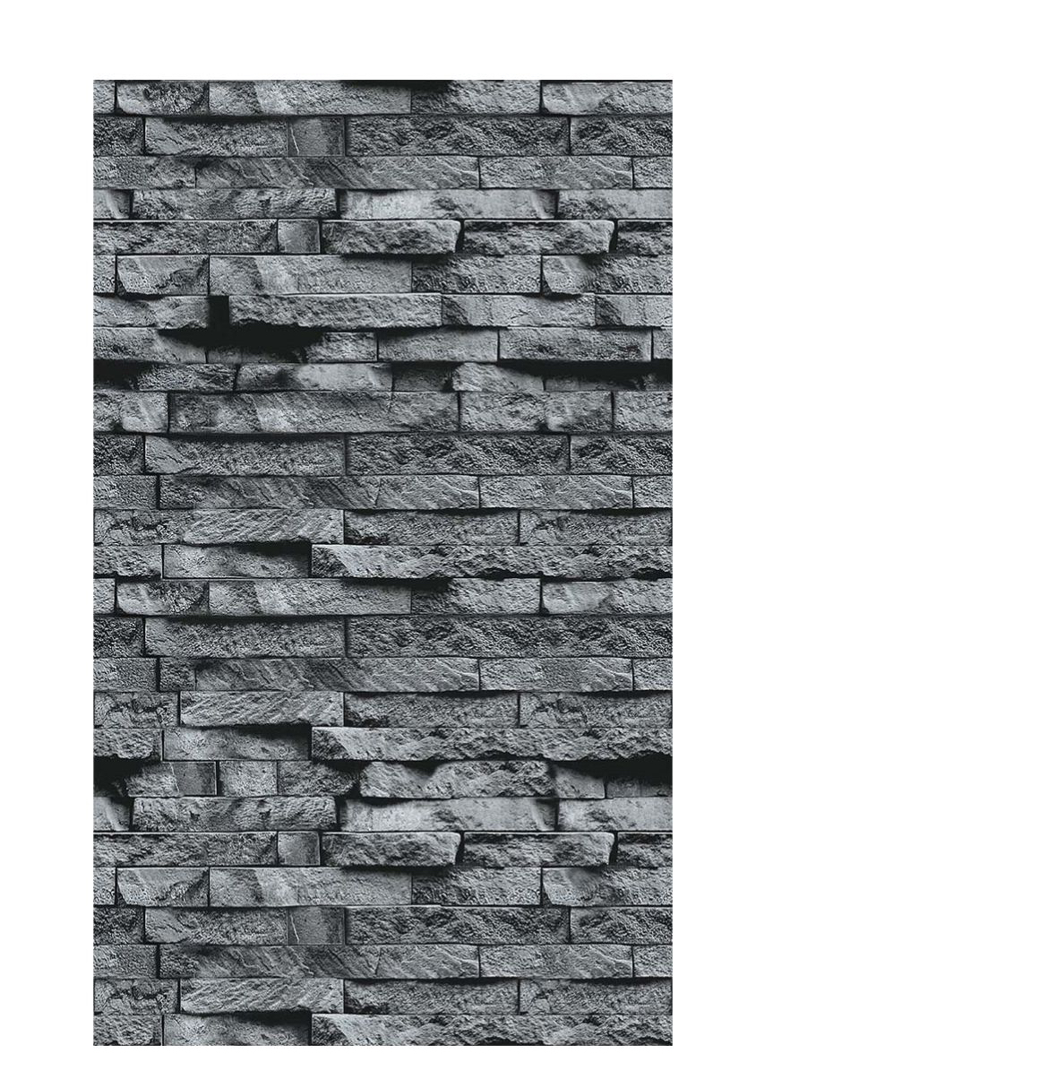 Плита Фаспан  вертикаль 2  Плиты ДЕКОР Серый  камень 9 мм, (1200х800) 