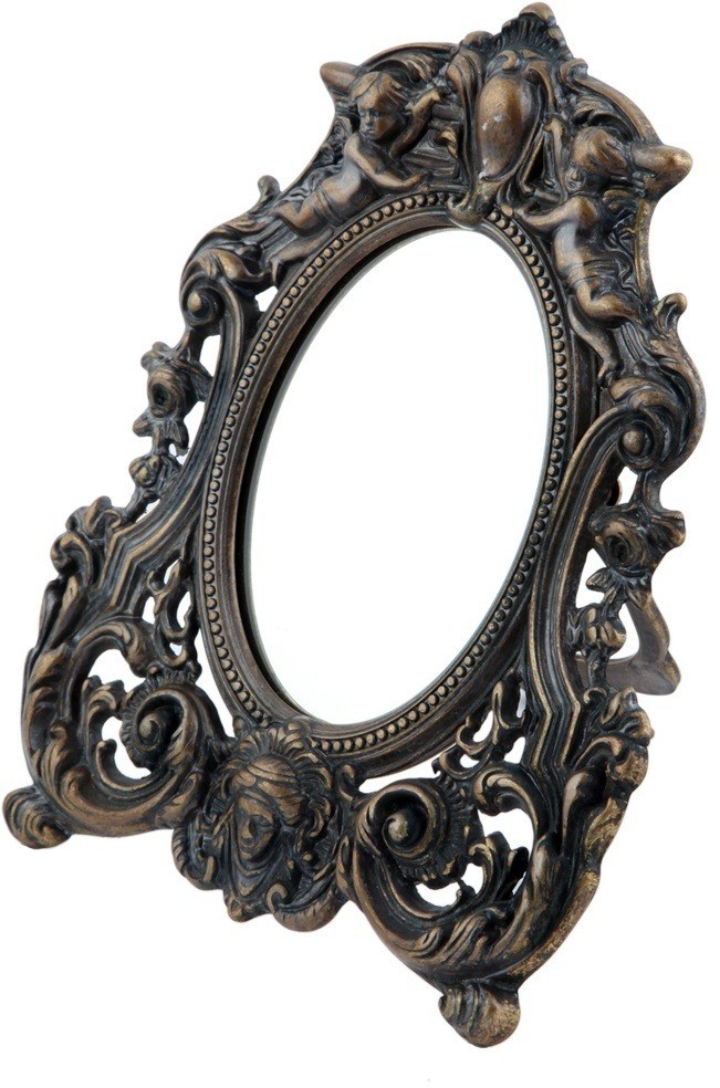 Зеркало в прихожую настенное в прихожую, ванную, темная латунь 131150