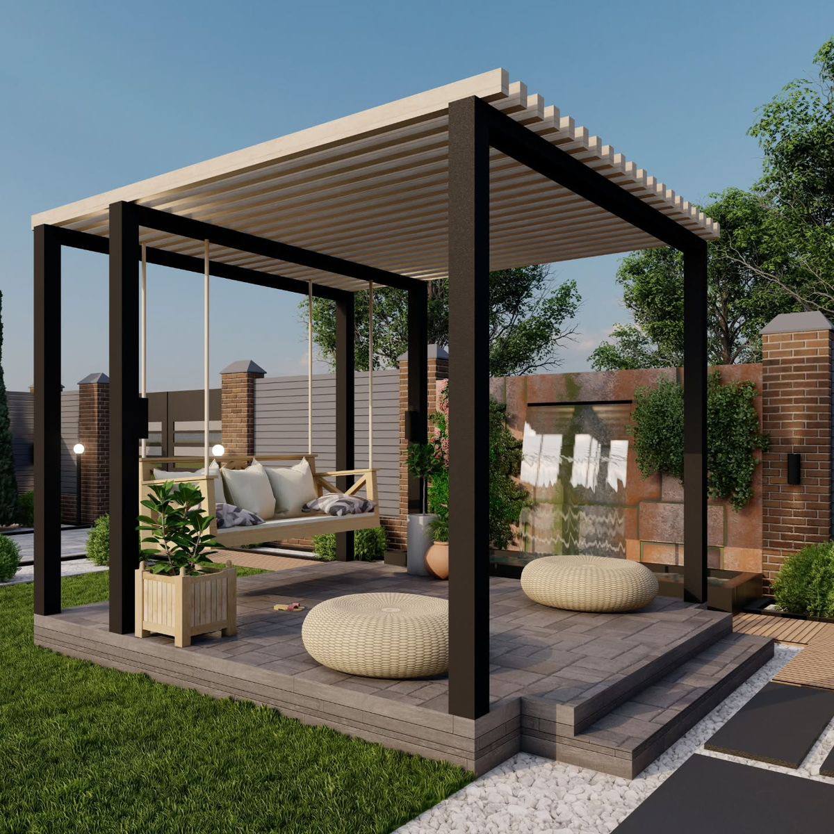 Деревянная Беседка для  дачи 