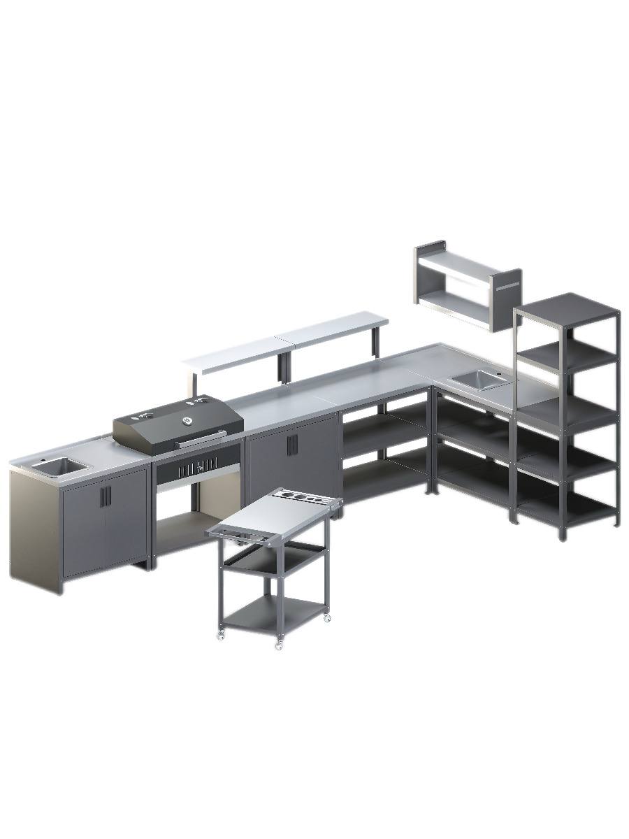 Уличная кухня из нержавеющей стали S500