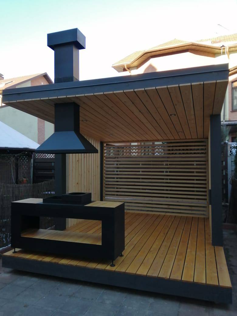 Современная беседка с мангальной зоной Safamaster 114