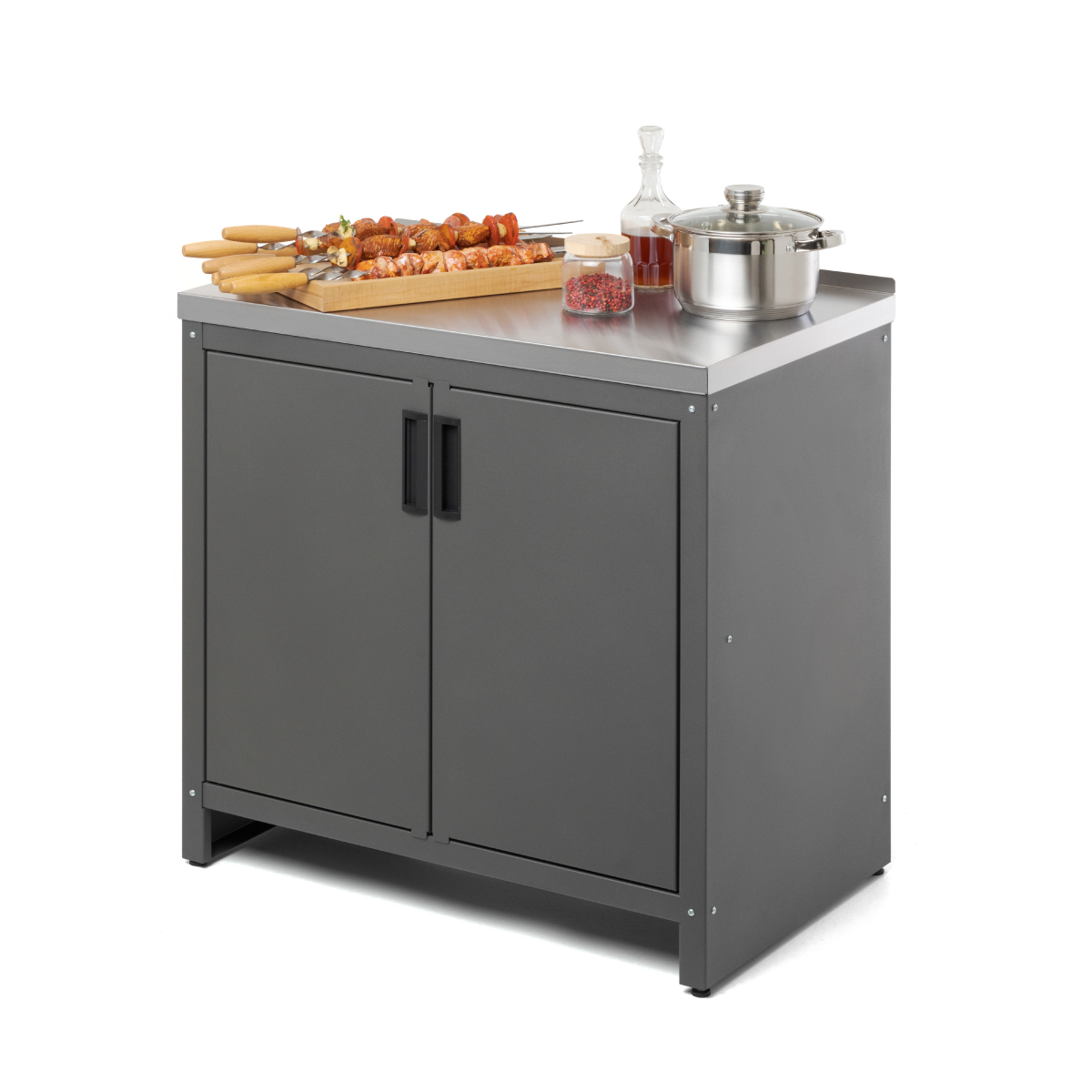 Тумба Patio уличная из нержавеющей стали