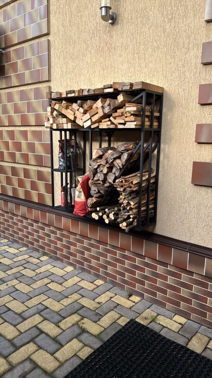 Дровник для дачи, уличный из металла «SafaMaster 42