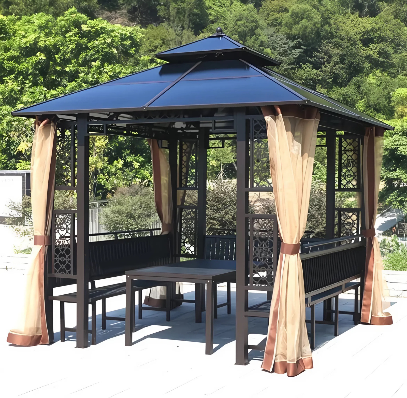 Беседка для дачи и дома готовая 