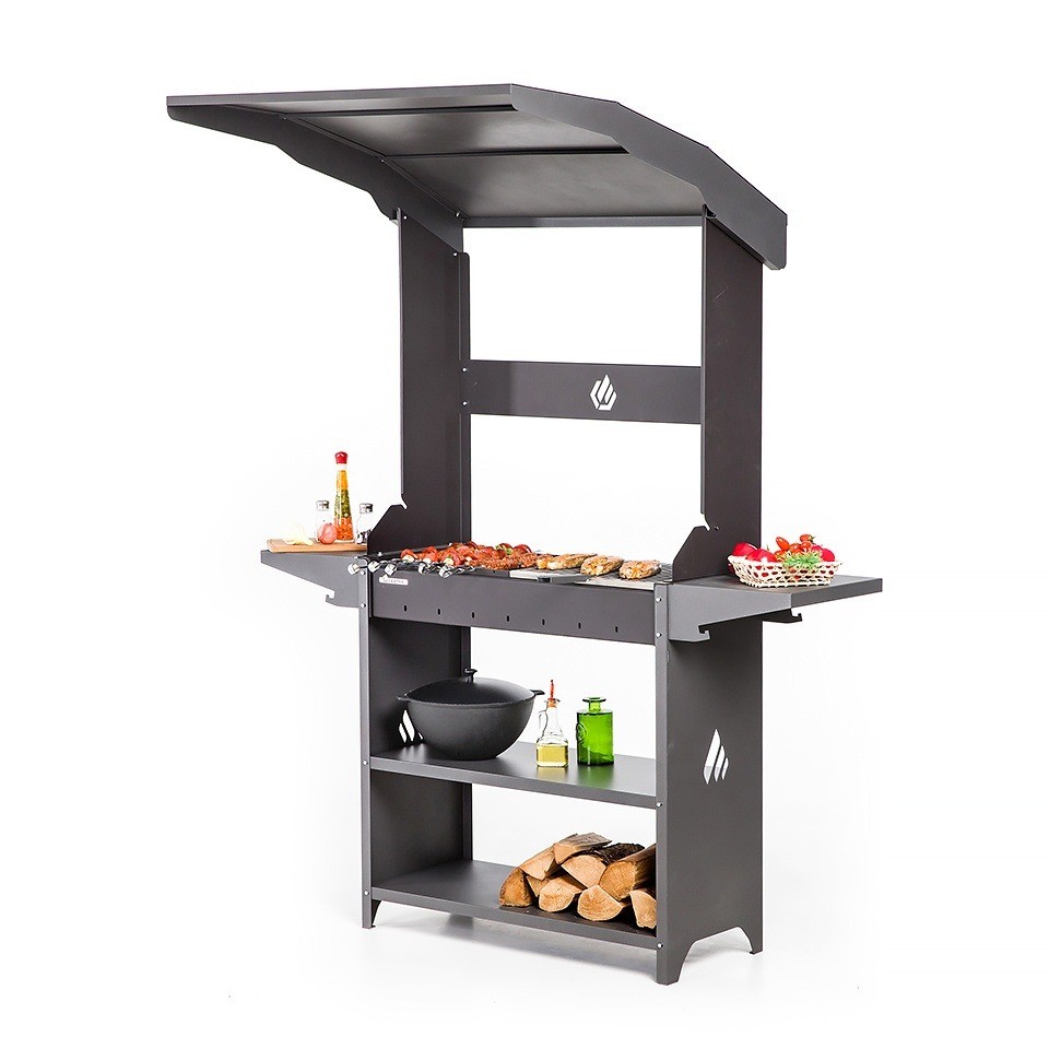 Мангал с крышей из металла Professional Standart Roof PSR 3000